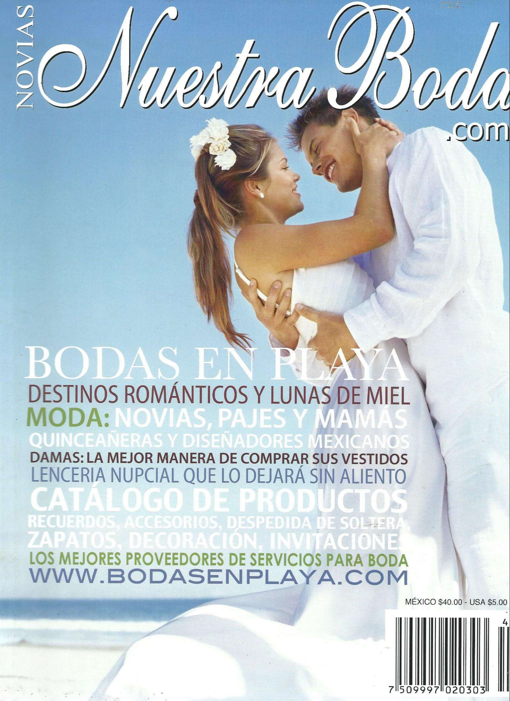 Revista Nuestra Boda, Bodas en playa